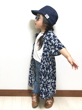 「babygap」｜「アイテム（パンプス）」を使った、yurikaさん（キッズ・90cm）の夏コーディネート