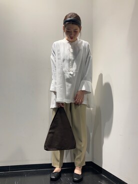 「ピスタチオ」｜「アイテム（バレエシューズ）」を使った、sugawaraさん（レディース・161cm）の冬コーディネート