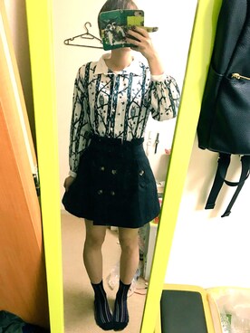 「袖ボリューム」｜「アイテム（レッグウェア）」を使った、asさん（レディース・165cm）の秋コーディネート