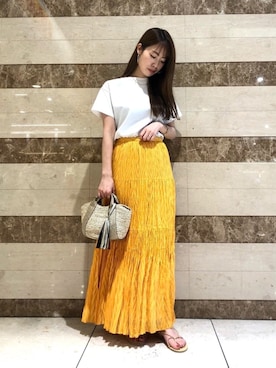 「URBAN RESEARCH ROSSO WOMEN（アーバンリサーチ　ロッソ）のアイテム（サンダル）」を使った、mukumotoさん（レディース・158cm）の夏コーディネート