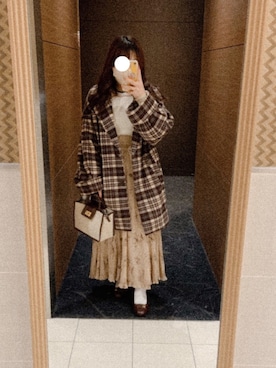 「Another Edition（アナザーエディション）のアイテム（その他アウター）」を使った、아유さん（レディース・148cm）の春コーディネート