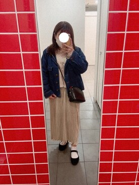 「おとなコーデ」｜「アイテム（バレエシューズ）」を使った、아유さん（レディース・148cm）の春コーディネート