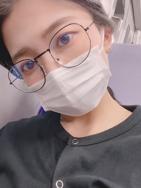 「無印良品（ムジルシリョウヒン）のアイテム（カーディガン/ボレロ、ブラック系）」を使った、凸さん（レディース・153cm）の春コーディネート