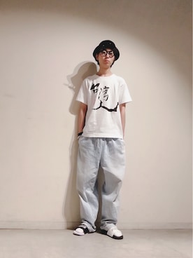 「台湾人」｜「アイテム（帽子）」を使った、Tomohiro Yajimaさん（メンズ・173cm）の夏コーディネート