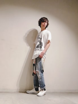 「NIRVANA」｜「アイテム（その他アウター）」を使った、Tomohiro Yajimaさん（メンズ・173cm）の夏コーディネート