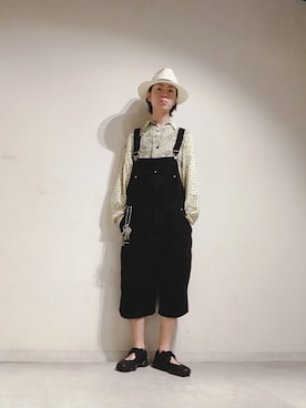 「Guess（ゲス）のアイテム（オールインワン・サロペット）」を使った、Tomohiro Yajimaさん（メンズ・173cm）の夏コーディネート
