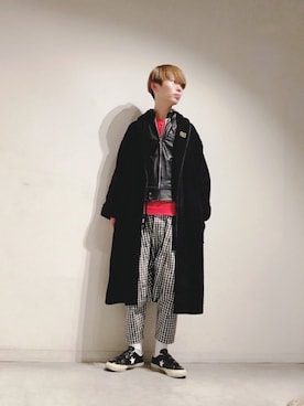 「ONE STAR」｜Tomohiro Yajimaさん（メンズ・173cm）の冬コーディネート
