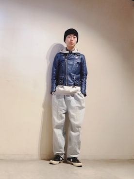「ONE STAR」｜Tomohiro Yajimaさん（メンズ・173cm）の冬コーディネート