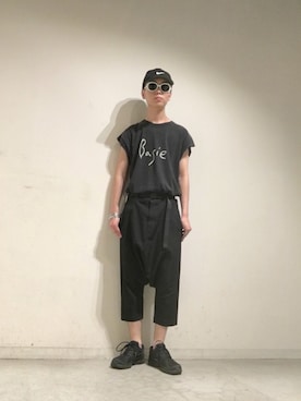 「オーバルサングラス」｜Tomohiro Yajimaさん（メンズ・173cm）の夏コーディネート