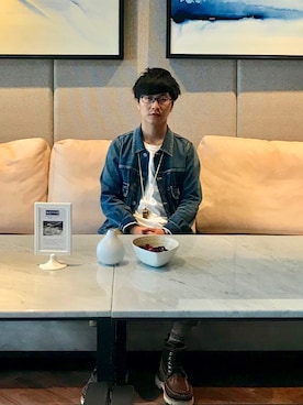 「VISVIM（ビズビム）のアイテム（アクセサリー）」を使った、Hauさん（メンズ・162cm）の夏コーディネート