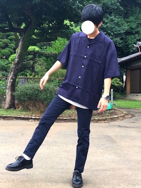 「INASTUDIOS（イーナストゥディオス）のアイテム」を使った、鈴木 裕矢さん（メンズ・170cm）の秋コーディネート