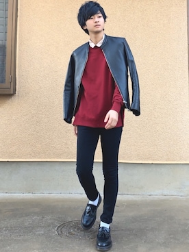 鈴木 裕矢さん（メンズ・171cm）の秋コーディネート