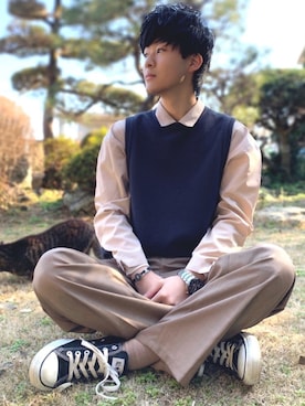 鈴木 裕矢さん（メンズ・171cm）の春コーディネート