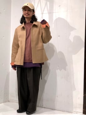 「bukht」｜「アイテム（ジャケット/アウター）」を使った、武士俣  淳(GARDEN 渋谷)さん（メンズ・163cm）の秋コーディネート