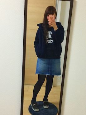 「LOVE BY e.m. （ラブバイイーエム）のアイテム（スマホケース/カバー）」を使った、madpandaさん（レディース・161cm）の冬コーディネート