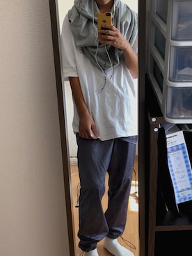「アイテム（リング、ベージュ系）」を使った、マダラ蝶さん（メンズ・176cm）の秋コーディネート