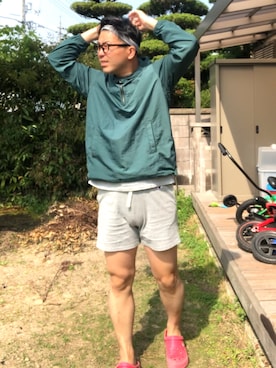 「COMME CA ISM（コムサイズム）のアイテム（ナイロンジャケット）」を使った、Oshita Kojiさん（メンズ・173cm）の春コーディネート