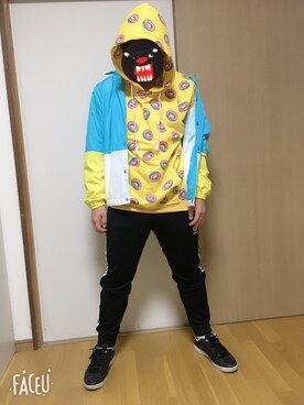 「ODD FUTURE（オッドフューチャー）のアイテム」を使った、ゆーすけさん（メンズ・163cm）の秋コーディネート