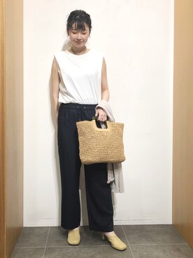 北川朋佳/Kitagawa Tomokaさん（レディース・166cm）の春コーディネート