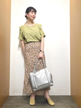 北川朋佳/Kitagawa Tomokaさん（レディース・166cm）の春コーディネート