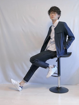 「collective.（コレクティブ）のアイテム」を使った、Tomさん（メンズ・186cm）の秋コーディネート