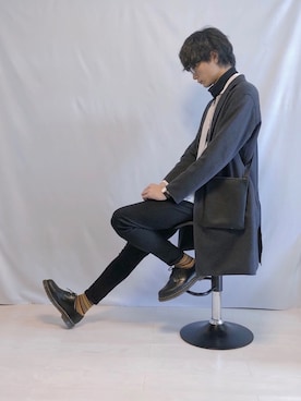 「ダニエルウェリントン」｜「アイテム（ブーツ）」を使った、Tomさん（メンズ・186cm）の秋コーディネート