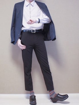 「トロエントープ」｜「アイテム（ジャケット/アウター）」を使った、Tomさん（メンズ・186cm）の春コーディネート