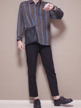 「ダニエルウェリントン」｜「アイテム（その他シューズ）」を使った、Tomさん（メンズ・186cm）の春コーディネート