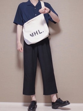 「ダニエルウェリントン」｜「アイテム（スラックス）」を使った、Tomさん（メンズ・186cm）の夏コーディネート