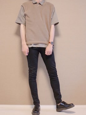 「リドム」｜「アイテム（アナログ腕時計）」を使った、Tomさん（メンズ・186cm）の夏コーディネート
