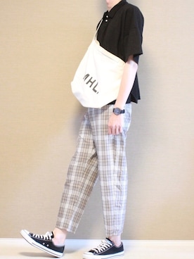 「petitcro」｜Tomさん（メンズ・186cm）の夏コーディネート