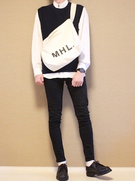 「petitcro」｜Tomさん（メンズ・186cm）の秋コーディネート