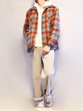 Tomさん（メンズ・186cm）の秋コーディネート