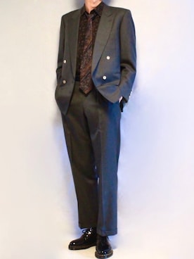 「アイテム（フォーマルスーツ/小物）」を使った、Tomさん（メンズ・186cm・20代）の春コーディネート