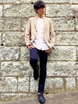 「綺麗めコーデ」｜「アイテム（その他）」を使った、Tomさん（メンズ・186cm）の春コーディネート