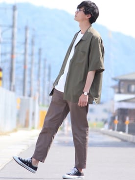 Tomさん（メンズ・186cm）の夏コーディネート