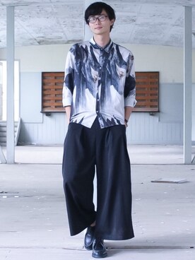 「ダニエルウェリントン」｜「アイテム（モカシン/デッキシューズ）」を使った、Tomさん（メンズ・186cm）の夏コーディネート