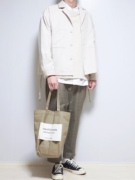 「CIAOPANIC TYPY（チャオパニックティピー）のアイテム」を使った、Tomさん（メンズ・186cm）の冬コーディネート