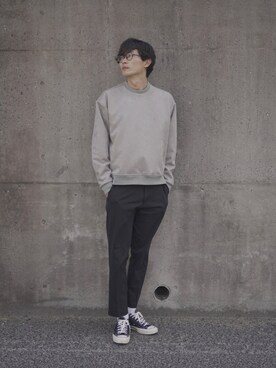「CREARE LINO」｜「アイテム（レッグウェア）」を使った、Tomさん（メンズ・186cm）の春コーディネート