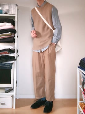 やっちゃん。さん（メンズ・175cm）の春コーディネート