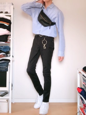 「DAISO（DAISO）のアイテム（アクセサリー）」を使った、やっちゃん。さん（メンズ・175cm）の春コーディネート