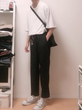 「DAISO（DAISO）のアイテム（アクセサリー）」を使った、やっちゃん。さん（メンズ・175cm）の夏コーディネート