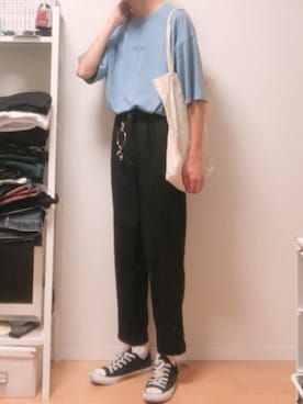 「DAISO（DAISO）のアイテム（アクセサリー）」を使った、やっちゃん。さん（メンズ・175cm）の夏コーディネート