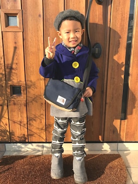 「zozio（ゾジオ）のアイテム」を使った、aotoneneさん（キッズ・100cm）の秋コーディネート