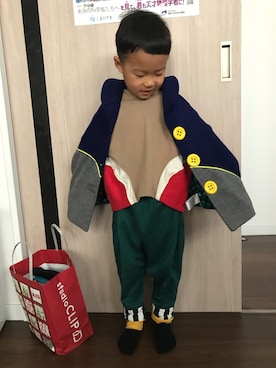 「zozio（ゾジオ）のアイテム」を使った、aotoneneさん（キッズ・100cm）の冬コーディネート