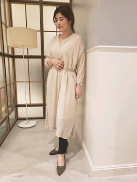 「LEPSIM（レプシィム）の★店舗限定アイテム★アソートチョーカー　846304（チョーカー、シルバー系）」を使った、ぶんちゃんさん（レディース・163cm）の夏コーディネート