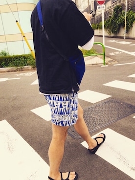 「AURALEE」｜うのっちさん（メンズ・174cm）の夏コーディネート