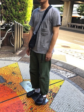 「MASTER&Co（マスターアンドコー）のアイテム（ファッション雑貨）」を使った、うのっちさん（メンズ・174cm）の夏コーディネート