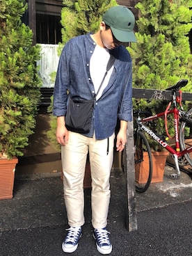 「AURALEE」｜うのっちさん（メンズ・174cm）の秋コーディネート