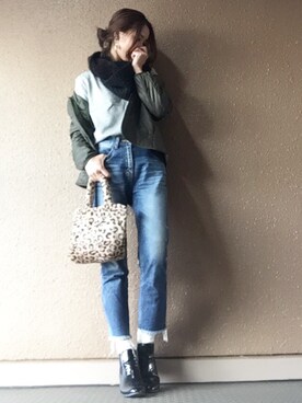 ryoco☺︎さん（レディース・167cm）の冬コーディネート